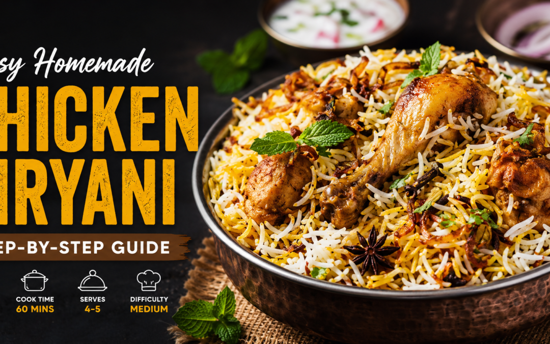 Easy Homemade Chicken Biryani Recipe (Step-by-Step Guide) Arjun